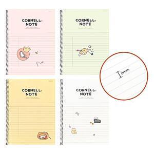 [2개구성] 학용품 과목별 원링노트 세트 캐릭터 줄 냥냥 코넬 BHWA1057D
