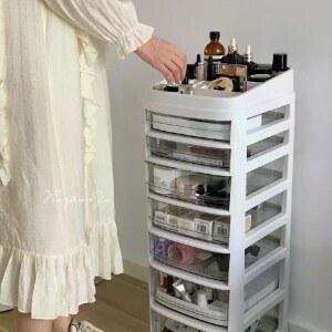 이동식 화장대트롤리 메이크업 미용가방 네일 수납