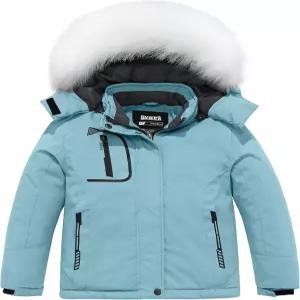 스키어 걸 방수 스키 재킷 방풍 겨울 후드 레인 코트