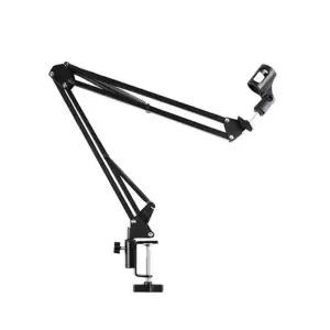 마이크 스탠드 거치대 탁상용 자바라 마이크암 클램프 자바라거치대