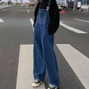 여성용청바지 패션라인 올데이 러블리 트렌드 청바지 멜빵 넒은 플레어스커트 멜빵차머 레이디