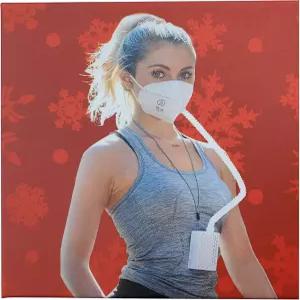 HEPA 필터와 암 밴드 키트가 포함된 브로드 홀리데이 에디션 에어프로 마스크 충전식 전기 공기 정화