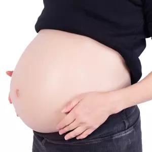 만삭 가짜배 산모 체험 배 모형 소품 복대 실리콘