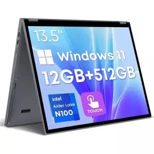 Chuwi CHUWI 13.5 FreeBook 2-in-1 Windows 11 LAPTOP 랩탑 노트북 LPDDR5 12GB 512GB SSD 솔리드 스테이트