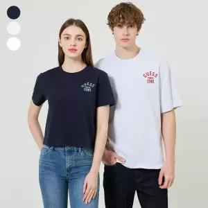 매장정품 GUESS 게스 남여공용 변형 레터링 반팔티 MO2K9436 946623