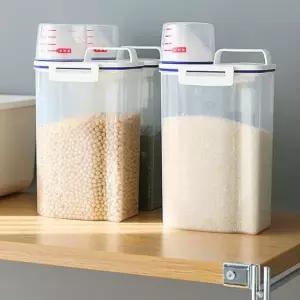 [골드스마일]쌀보관 소분 용기 사료 통 잡곡통 시리얼통 2kg 진공밀폐용기
