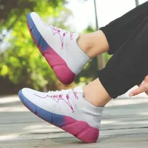 초경량 남녀 니트 줌바댄스 화려한 셔플댄스 운동화 운동화 화이트 A 34