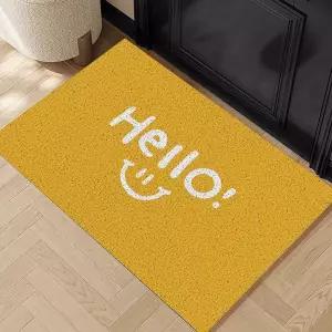 러그 옐로 스마일 노란색 방수 발매트 카펫