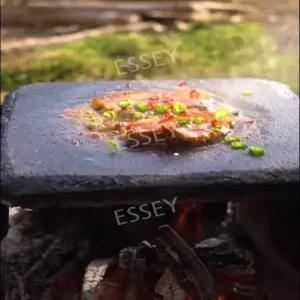 숯구이판 구이용 돌판 캠핑 야외 구이판 화산석 스테이크 불판 정방형 20x30 그릴