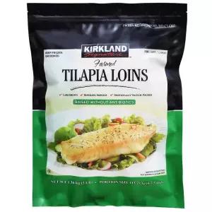 코스트코 커클랜드 틸라피아 1.13kg 아이스박스 냉동 생선구이 스테이크 역돔 생선살 단백질