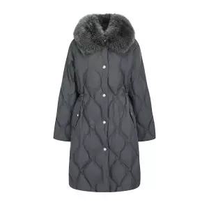 갤러리아 폭스퍼 칼라 퀼팅 구스다운 점퍼(GPCA2PDR21)*