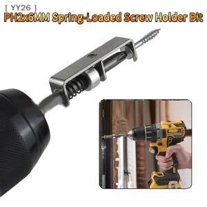 135-피스 PH2x6MM 스프링 장착형 나사 홀더 비트 한 수동 작동하는 오버헤드 및 좁은 공간 작업용 고정 도