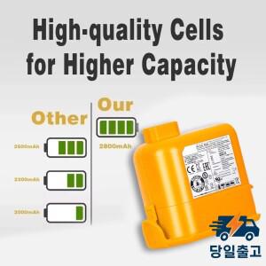 5000mAh CordZero 배터리 A9/P9/A9S 진공청소기용 KC 인증 EAC63382201/04 호환 LG A9 교체용