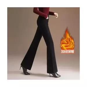 여자정장바지 기모바지 겨울 도톰스판 정장바지 슬림일자바지 나팔바지 ible4