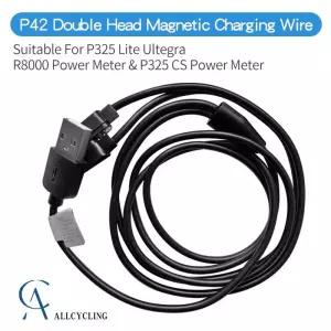 자전거파워미터 오리지널 P42 듀얼 헤드 자석 충전 케이블 울테그라 R8000 Magene P325 Lite 사이드 크랭크