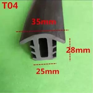 샷시부속 창문 부품 1M 실리콘 고무 T형 틈새 밀봉 스트립 덮개 선룸 태양광 패널 도어 방풍재