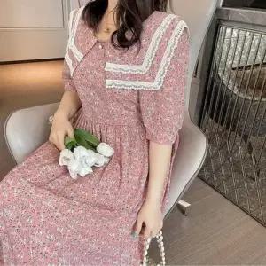 플라워패턴 빅사이즈여성의류 카라원피스 플라워원 WFLMUT5