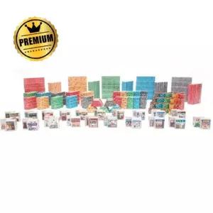 유치원 쌓기영역 종이블럭 교구 세트 영유아 집짓기 교육기관 성만들기 3살