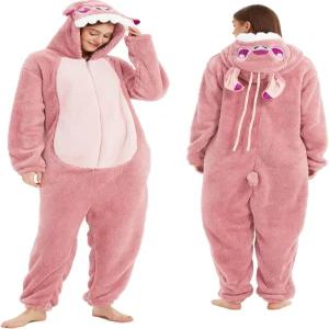 III 혼스 원시 성인 의상 동물 잠옷 할로윈 코스프레 여성/남성용