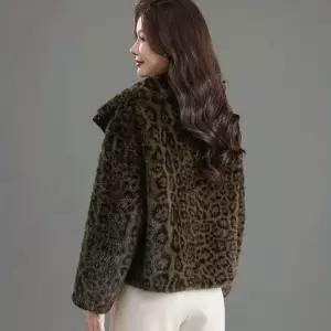여성패션 가죽 자켓 가을겨울복 밍크털 숏코트 일체형 아우터 톱 DL4