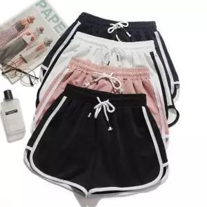 [라일리여성의류] Rly 포컬러 트렌디 배색라인 돌핀팬츠 숏팬츠여성반바지