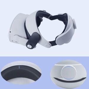 VR 헤드셋 고글 스트랩 VR용 2 퀘스트 오큘러스 용품 기기 헤드셋용 감소 헤드 압력 안경