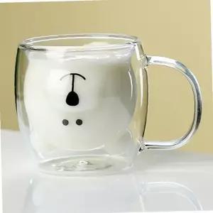 비타리토 손잡이 이중 내열유리컵 250ml 곰돌이