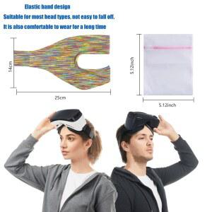 VR 헤드셋 고글 섬유 천 Meta 밴드 용품 안경 Quest 탄성 기기 흡수 3 땀 커버 마스크