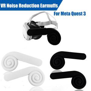 VR 헤드셋 고글 안경 기기 실리콘 소음 감소 귀마개 사운드 이어머프 메타 퀘스트 3 용품