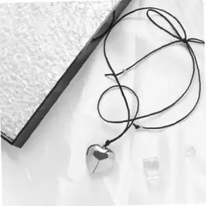 목걸이 초커 하트 실버 메탈 키치한 y2k 포인트