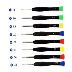 미니 드라이버 8종 세트 별 소형 십자 공구 자석