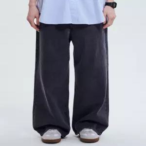 [리플라이퍼키]HT8702 웨어에버 와이드 데님 (DEEP GRAY)