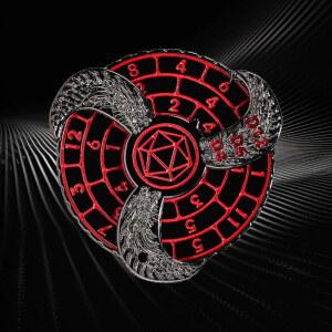 구베이 7-in-1 핑거팁 자이로 룰렛 DND 주사위, 쿨 스피닝 게임 자이로, 롤플레잉 던전과 드래곤 RPG MTG 테이블 게임을 위한 선물 상자가 포함된 메탈 주사위 세트