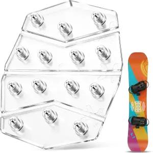 알루미늄 스파이크가 장착된 엔혼 스노보드 스톰프 패드 향상된 트랙션 및 컨트롤 연습 매트 스노보드용