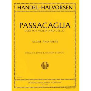 INT3363 - 헨델-할보르센 - 바이올린과 첼로를 위한 파사칼리아 듀오 - 악보 및 부품
