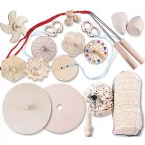 팽이만들기 나무 민속 도토리 모양 -소포장 체험활동