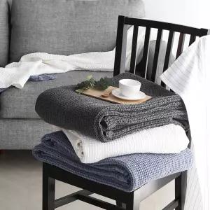 모달 와플 피그먼트 여름이불 4color 3size 면 낮잠 순면담요