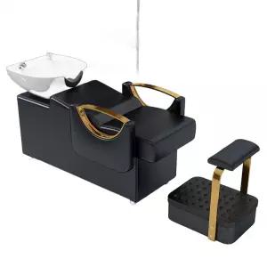 미용실 샴푸대 전신 마사지 그레이 일체형 침대베드 안마 배드 헤드스파