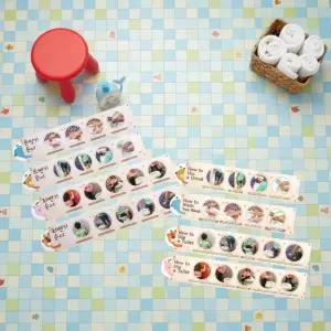 루미트리 화장실 시리즈 손씻기 소변기 좌변기 사용순서 위생교육 안내판 (4종세트)