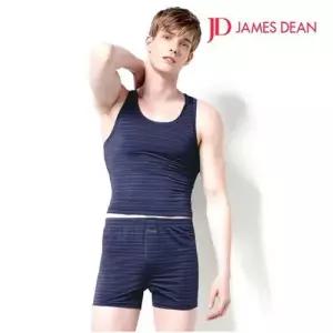 제임스딘 폴리 자카드스판 남성 트렁크 팬티 런닝세트 WFG3TIA