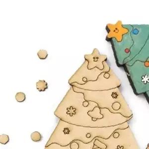 쌍문상회 부품 우드공예 MDF DIY 크리스마스 마라카스 쉐이커 트리 흔들이 열개