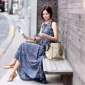 날씬 롱원피스 허리밴딩 어깨리본 럭셔리 주름 원피스 WFFL2PW