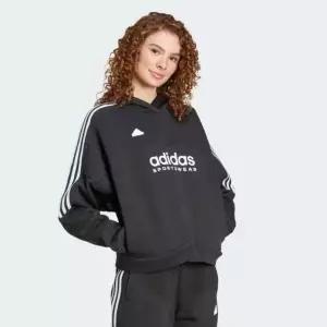 [아디다스]여성용 티로 컷 3S 플리스 후드 티셔츠 IX3780 310379