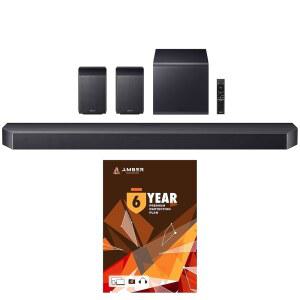 삼성 HW-Q990F Q 시리즈 보호 포함), 11.1.4 6년간의 Ch 서브우퍼(후면 계획 (2025) 사운드바 스피커 앰버