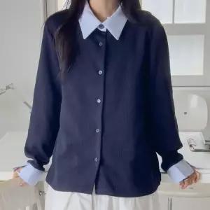 [나야홍]빅사이즈 601 셔츠카라레이어가디건 DGOV484_P414987101