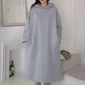 [나야홍]빅사이즈 601 빅후드기모포켓원피스 DYYV972_P414987212