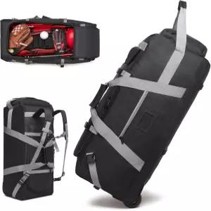 바퀴 달린 스페커크 야구 포수 가방 대용량 멀티 포켓 롤러 롤링 스포츠 소프트볼용 백팩 스트랩