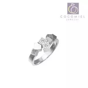 레인 큐빅 R-58 커플 우정 실버링 은반지 패션 반지 W177322