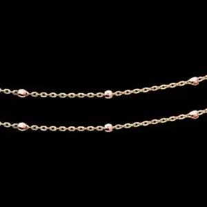 14K Gold 금 체인 미라함마 목걸이 줄 연장형 W02936E