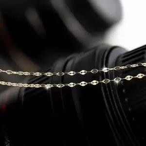 14K Gold 금 체인 굵은 잠자리 목걸이 줄 기본형 W02919A